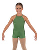 Solid Lycra Halter Binding Biketard