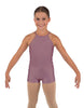 Solid Lycra Halter Binding Biketard