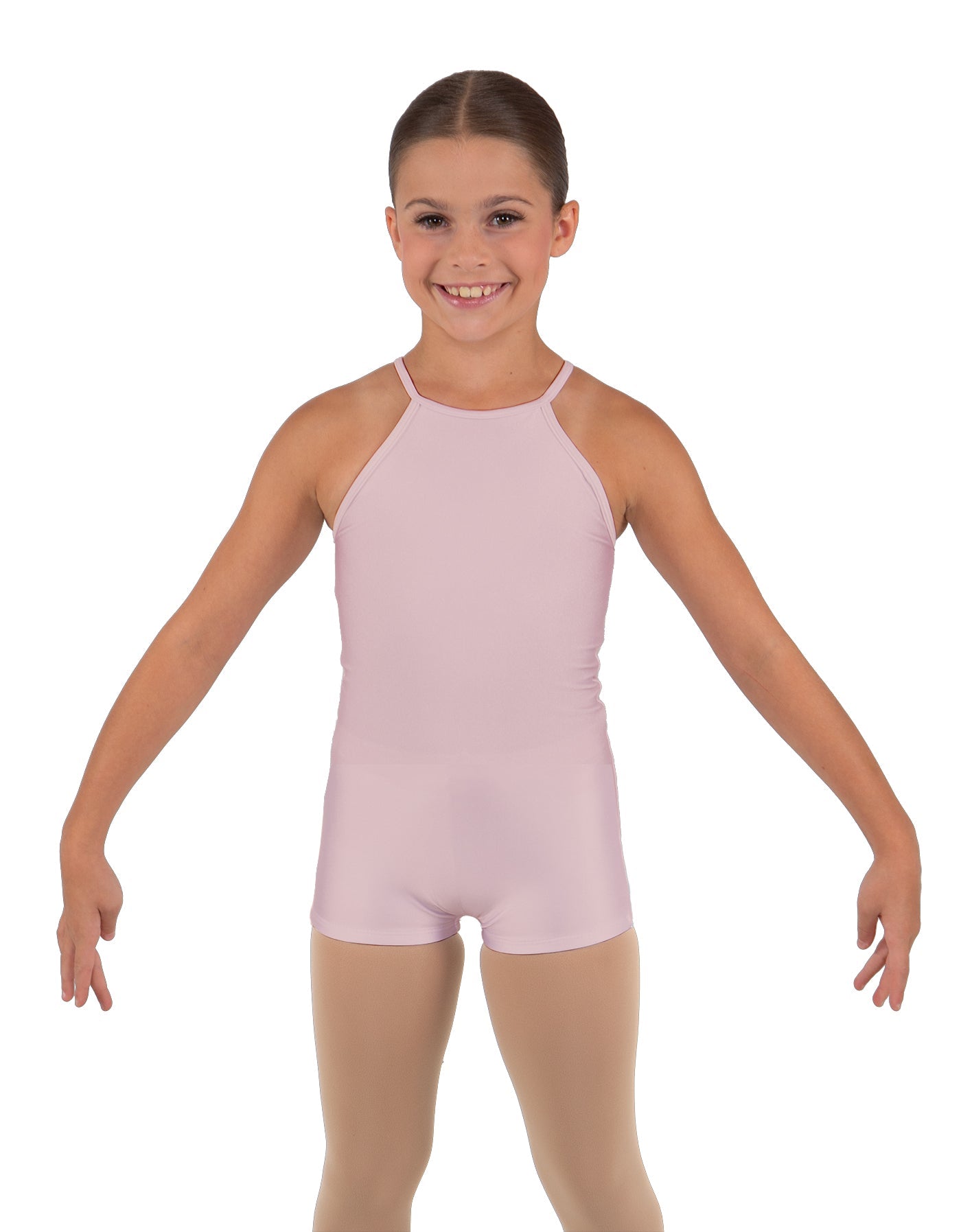 Solid Lycra Halter Binding Biketard