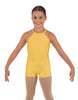 Solid Lycra Halter Binding Biketard