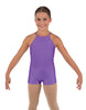 Solid Lycra Halter Binding Biketard