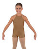 Solid Lycra Halter Binding Biketard