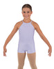 Solid Lycra Halter Binding Biketard
