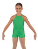Solid Lycra Halter Binding Biketard