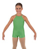 Solid Lycra Halter Binding Biketard