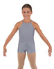 Solid Lycra Halter Binding Biketard