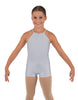 Solid Lycra Halter Binding Biketard
