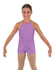 Solid Lycra Halter Binding Biketard