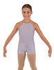 Solid Lycra Halter Binding Biketard