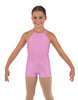 Solid Lycra Halter Binding Biketard