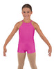 Solid Lycra Halter Binding Biketard