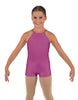 Solid Lycra Halter Binding Biketard