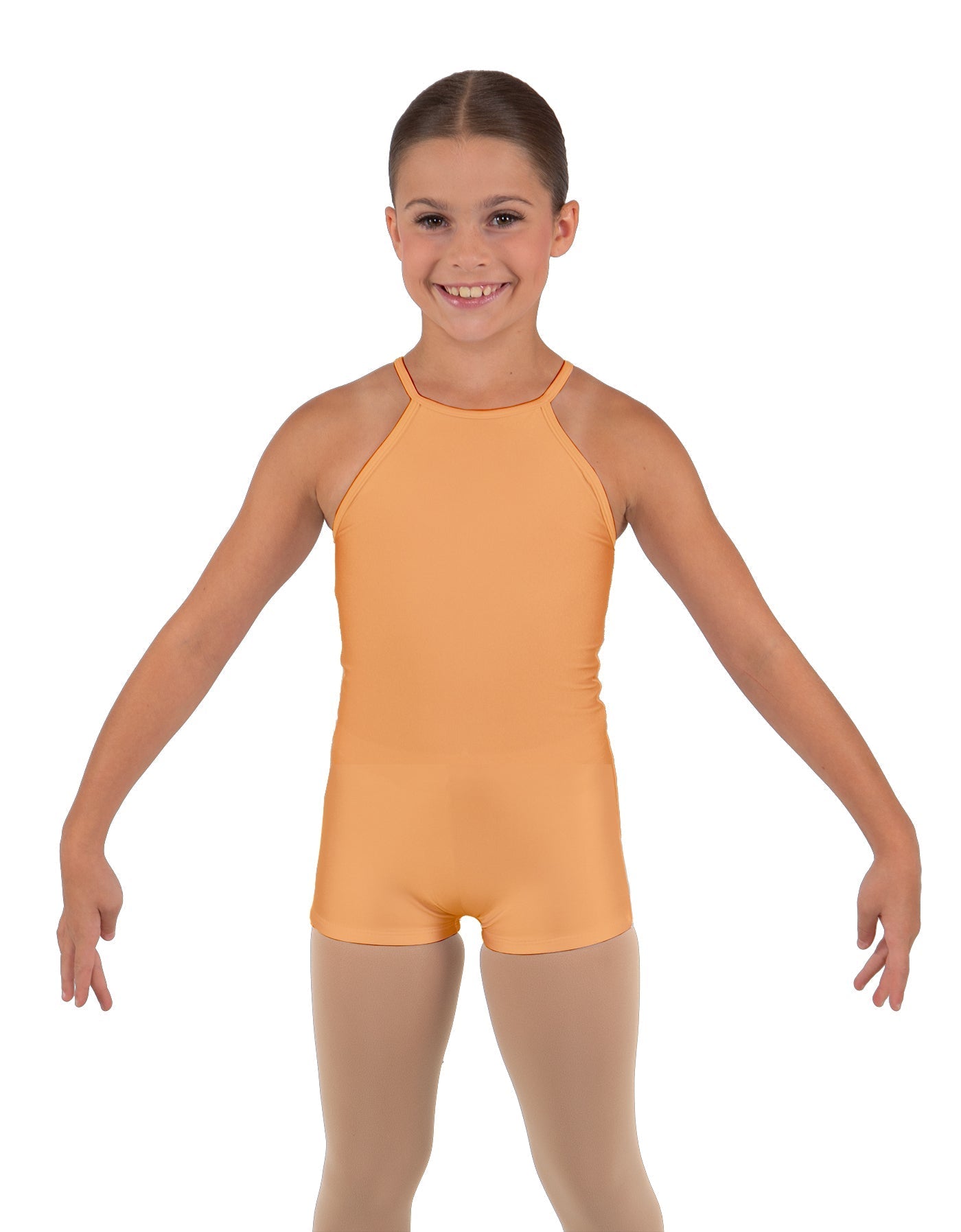 Solid Lycra Halter Binding Biketard