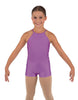 Solid Lycra Halter Binding Biketard