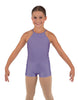 Solid Lycra Halter Binding Biketard