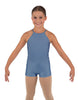 Solid Lycra Halter Binding Biketard
