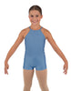 Solid Lycra Halter Binding Biketard