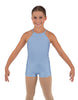 Solid Lycra Halter Binding Biketard
