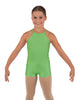 Solid Lycra Halter Binding Biketard