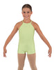 Solid Lycra Halter Binding Biketard