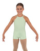Solid Lycra Halter Binding Biketard