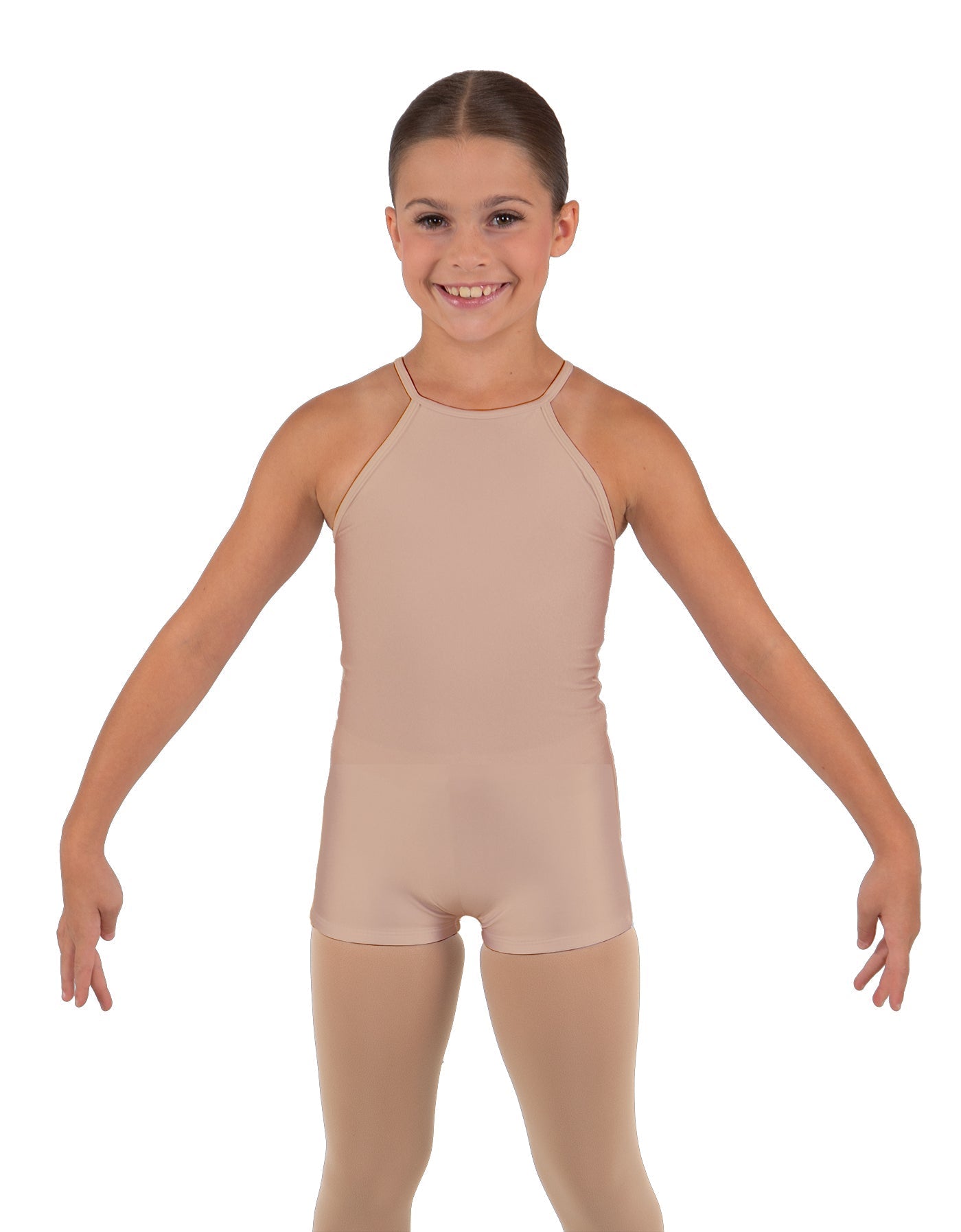 Solid Lycra Halter Binding Biketard