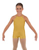Solid Lycra Halter Binding Biketard