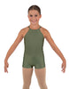 Solid Lycra Halter Binding Biketard