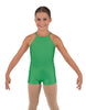 Solid Lycra Halter Binding Biketard