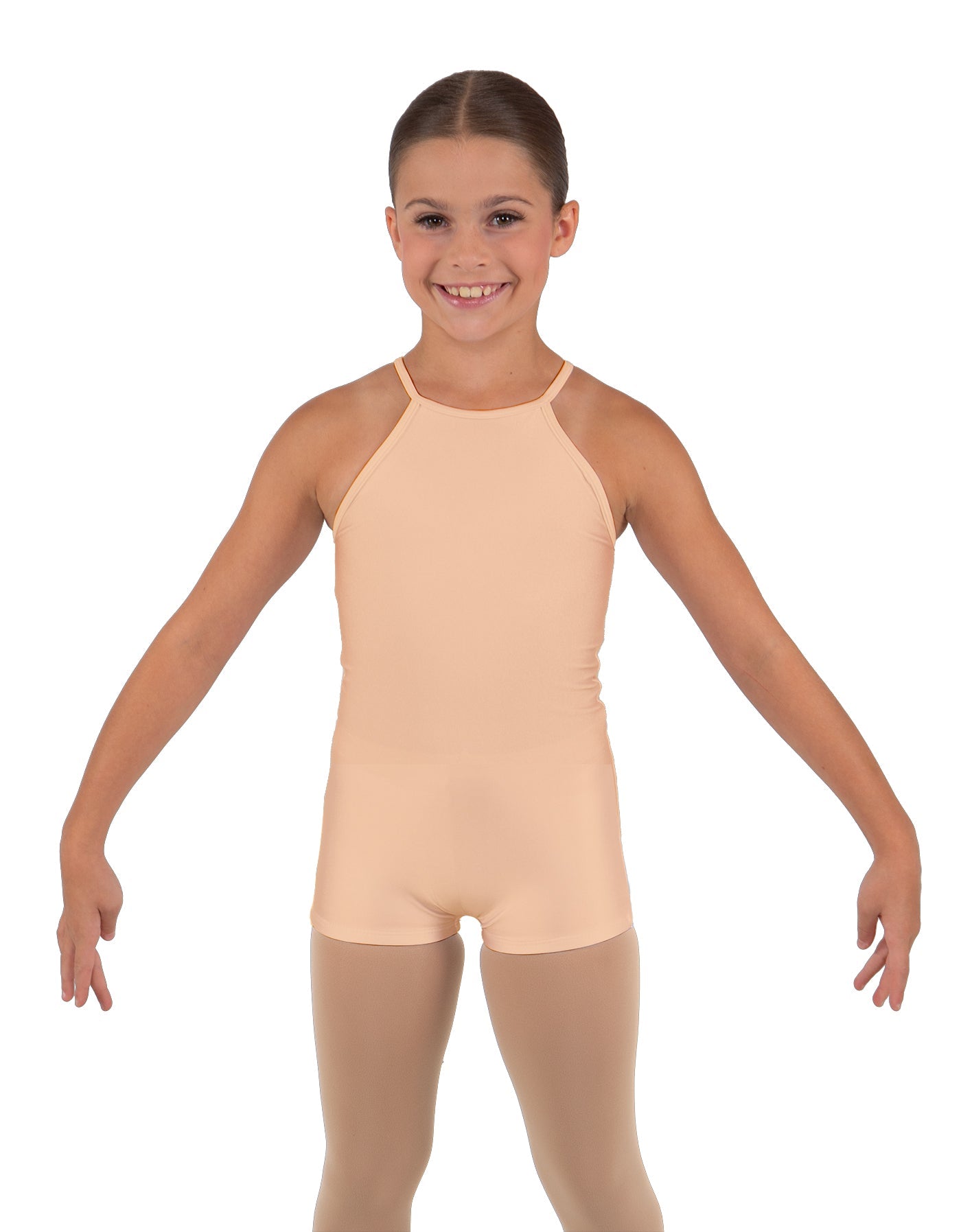 Solid Lycra Halter Binding Biketard