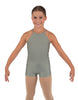 Solid Lycra Halter Binding Biketard