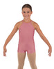 Solid Lycra Halter Binding Biketard