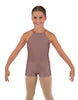 Solid Lycra Halter Binding Biketard