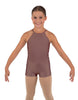 Solid Lycra Halter Binding Biketard
