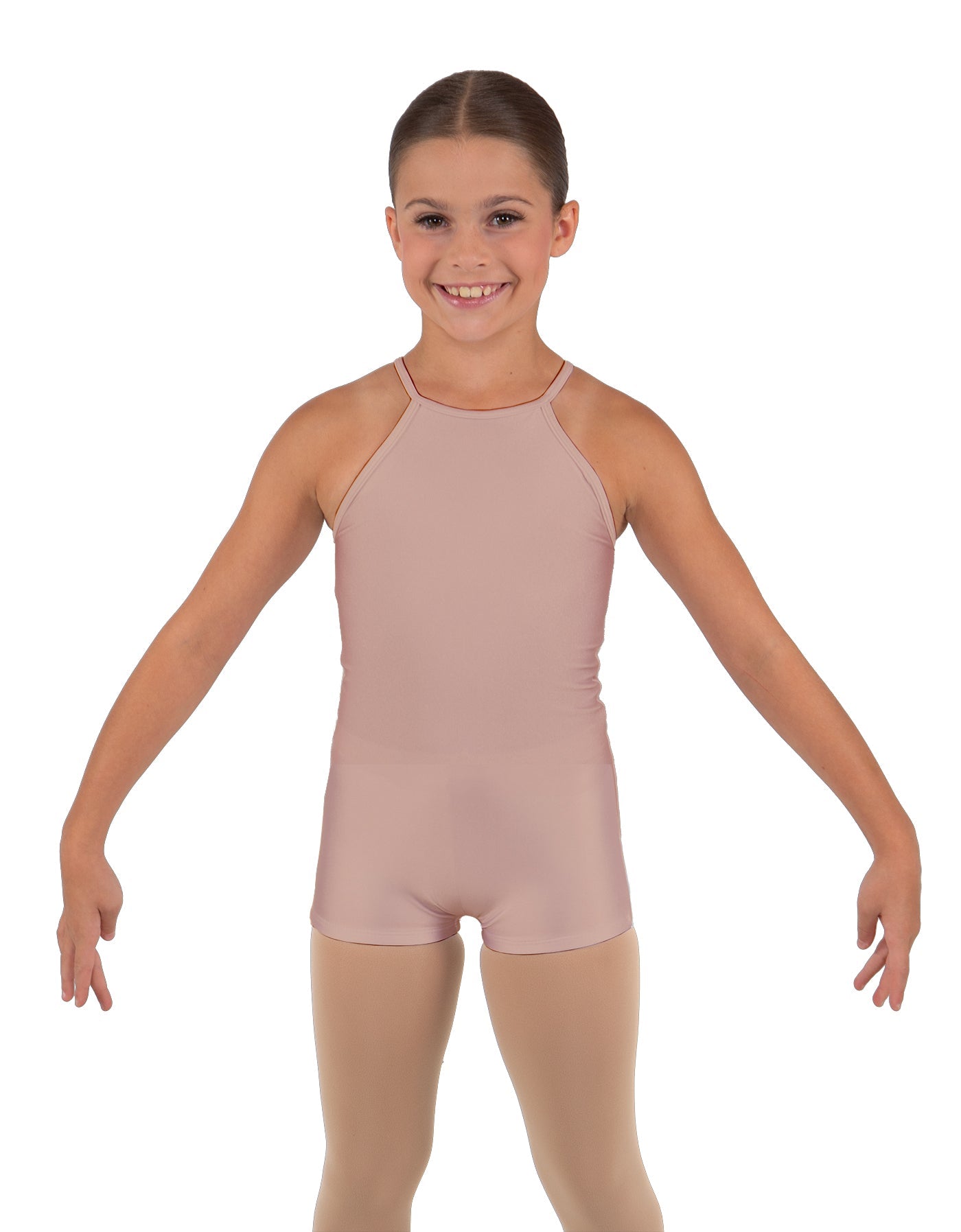 Solid Lycra Halter Binding Biketard