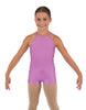 Solid Lycra Halter Binding Biketard