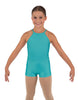 Solid Lycra Halter Binding Biketard