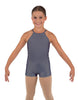 Solid Lycra Halter Binding Biketard