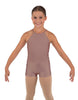 Solid Lycra Halter Binding Biketard