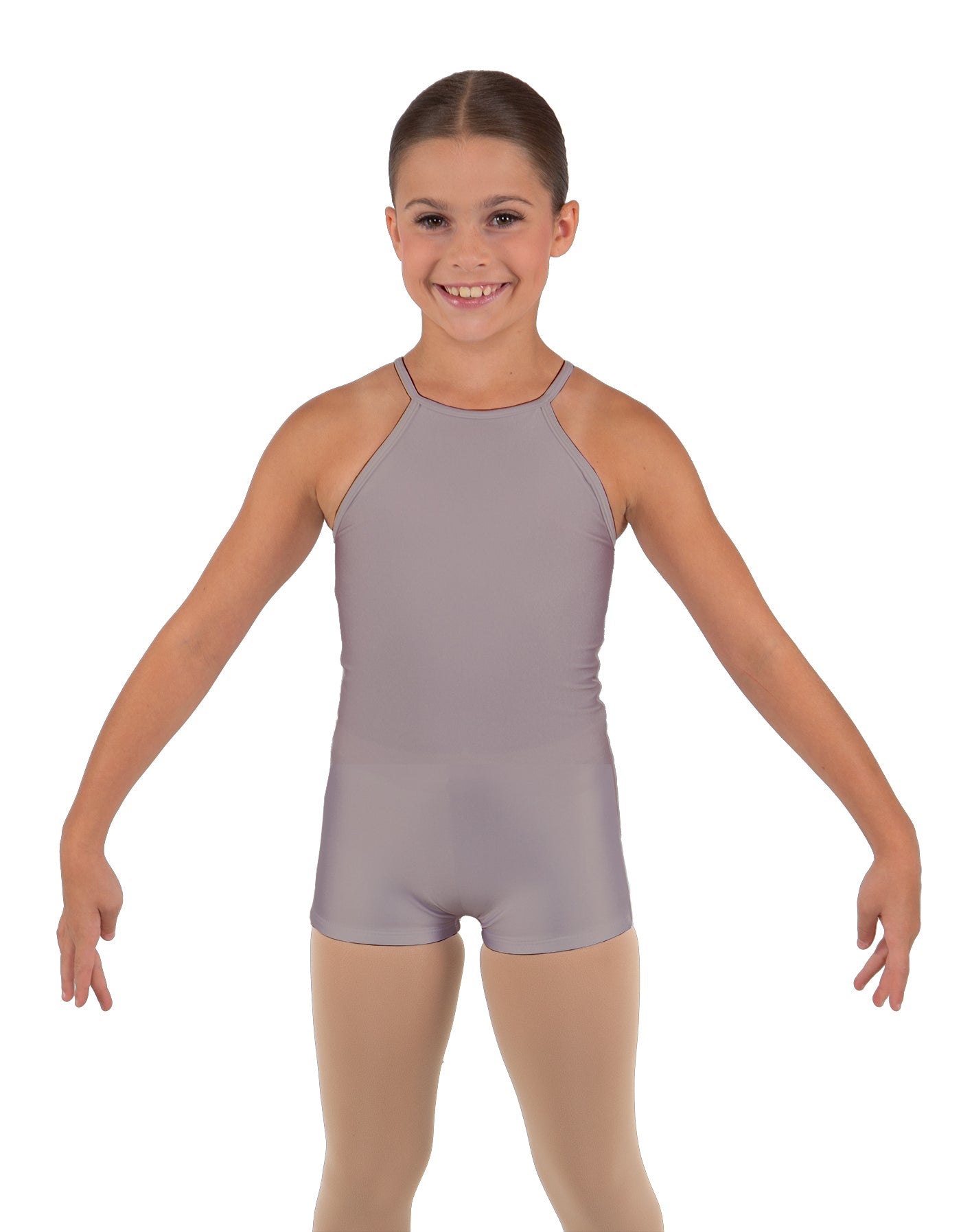 Solid Lycra Halter Binding Biketard