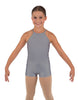 Solid Lycra Halter Binding Biketard