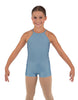 Solid Lycra Halter Binding Biketard