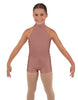 Solid Lycra Halter Collar Biketard