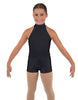 Solid Lycra Halter Collar Biketard