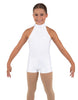 Solid Lycra Halter Collar Biketard