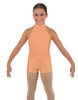 Solid Lycra Halter Collar Biketard