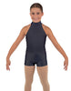 Solid Lycra Halter Collar Biketard