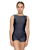 Solid Lycra Boatneck Tank Biketard