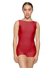 Solid Lycra Boatneck Tank Biketard