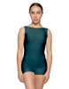 Solid Lycra Boatneck Tank Biketard